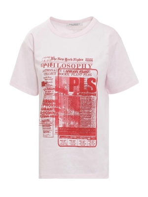 Philosophy Di Lorenzo Serafini Graphic Printed Crewneck T-Shirt