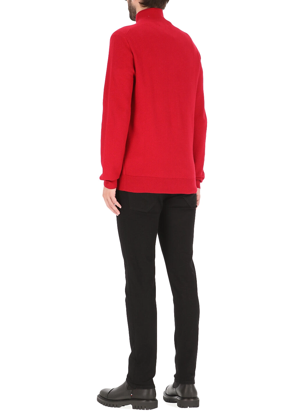 Polo Ralph Lauren Logo Embroidered Half-Zip Knit Jumper