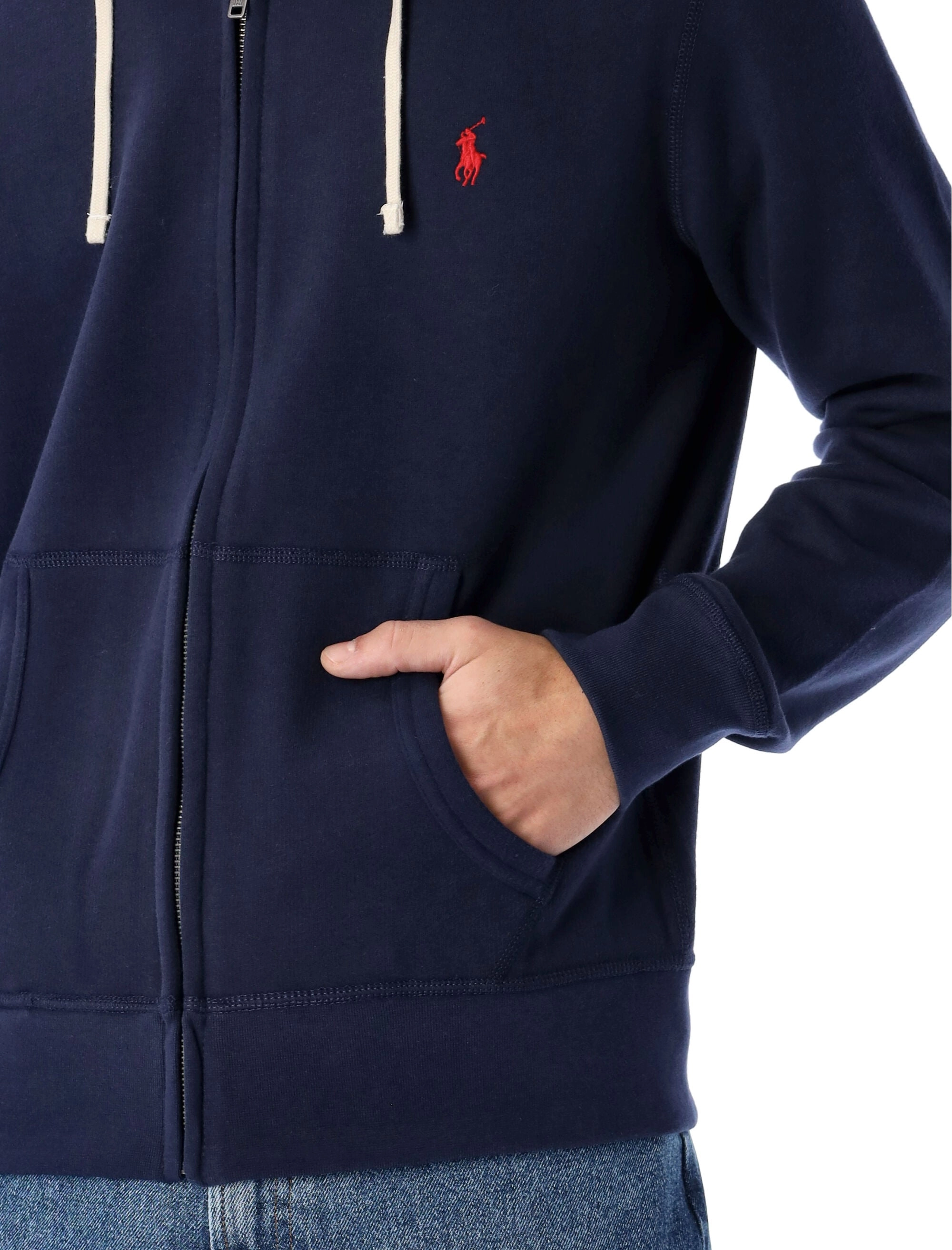 Polo Ralph Lauren Logo Embroidered Zipped Hoodie