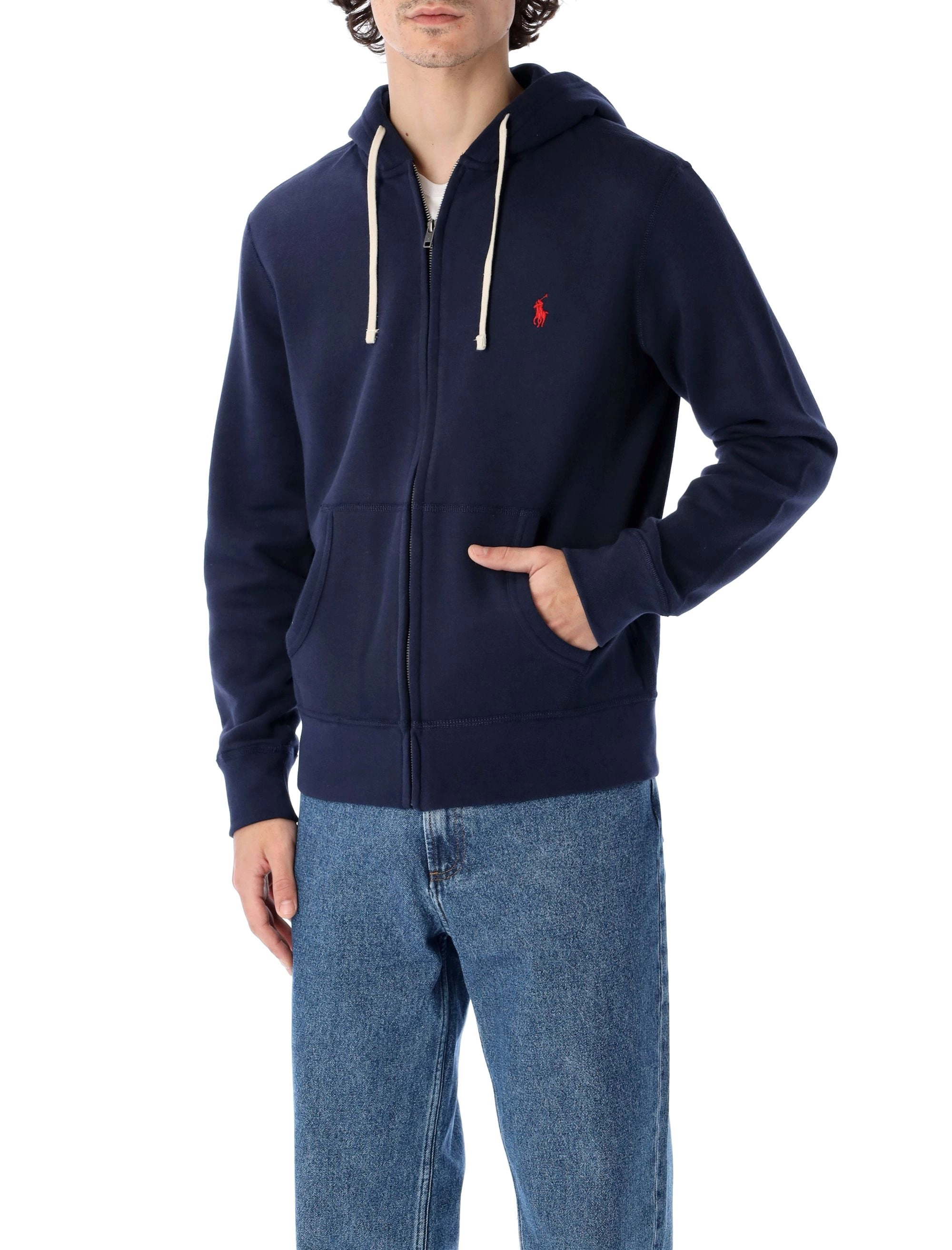 Polo Ralph Lauren Logo Embroidered Zipped Hoodie