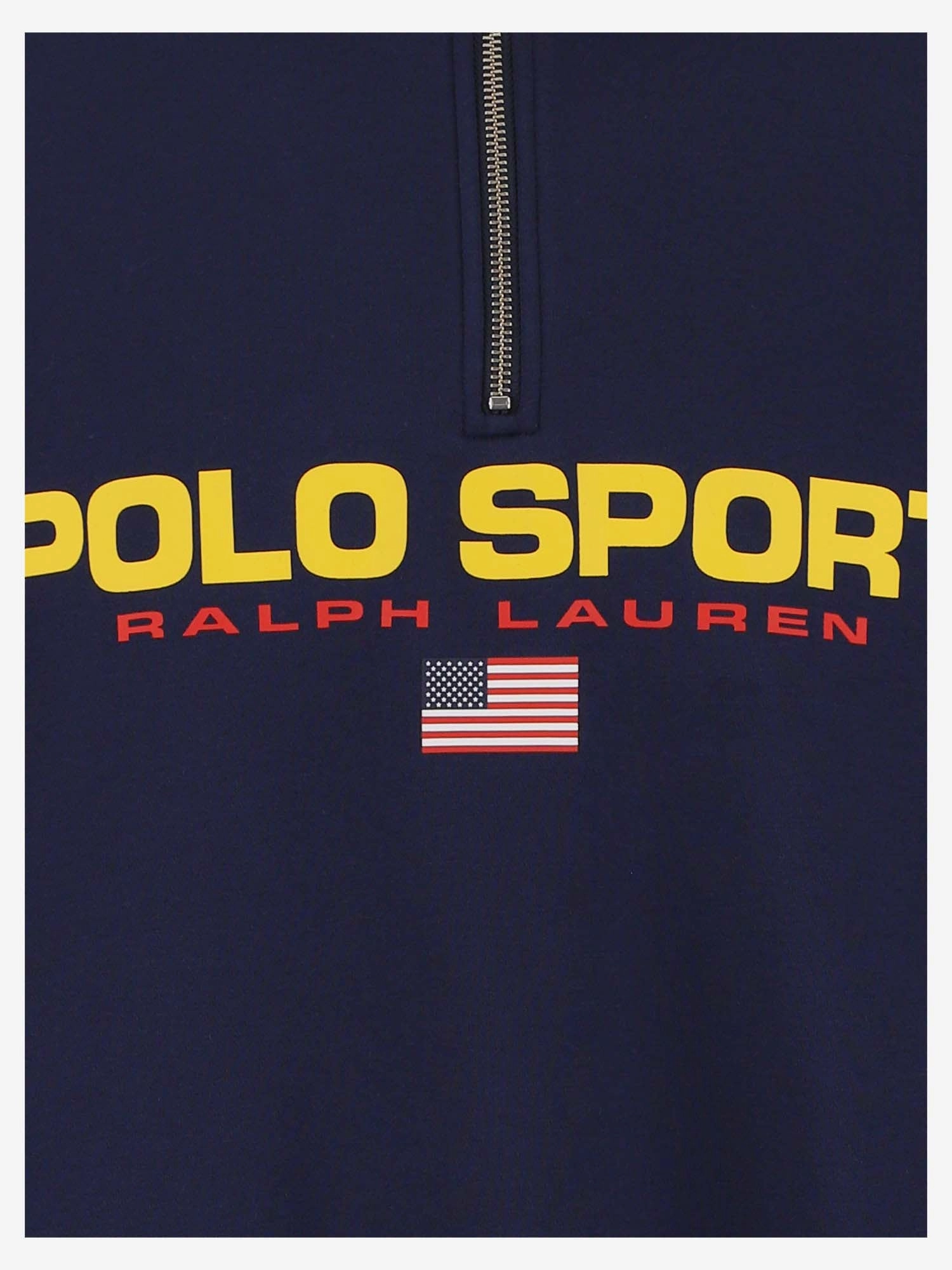 Polo Ralph Lauren Sport Logo Printed Half-Zip Sweatshirt