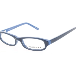 Primary Kid's Eyeglasses - Demo Lens Plastic Oval Full Rim 45mm Frame | Pk139 Blue