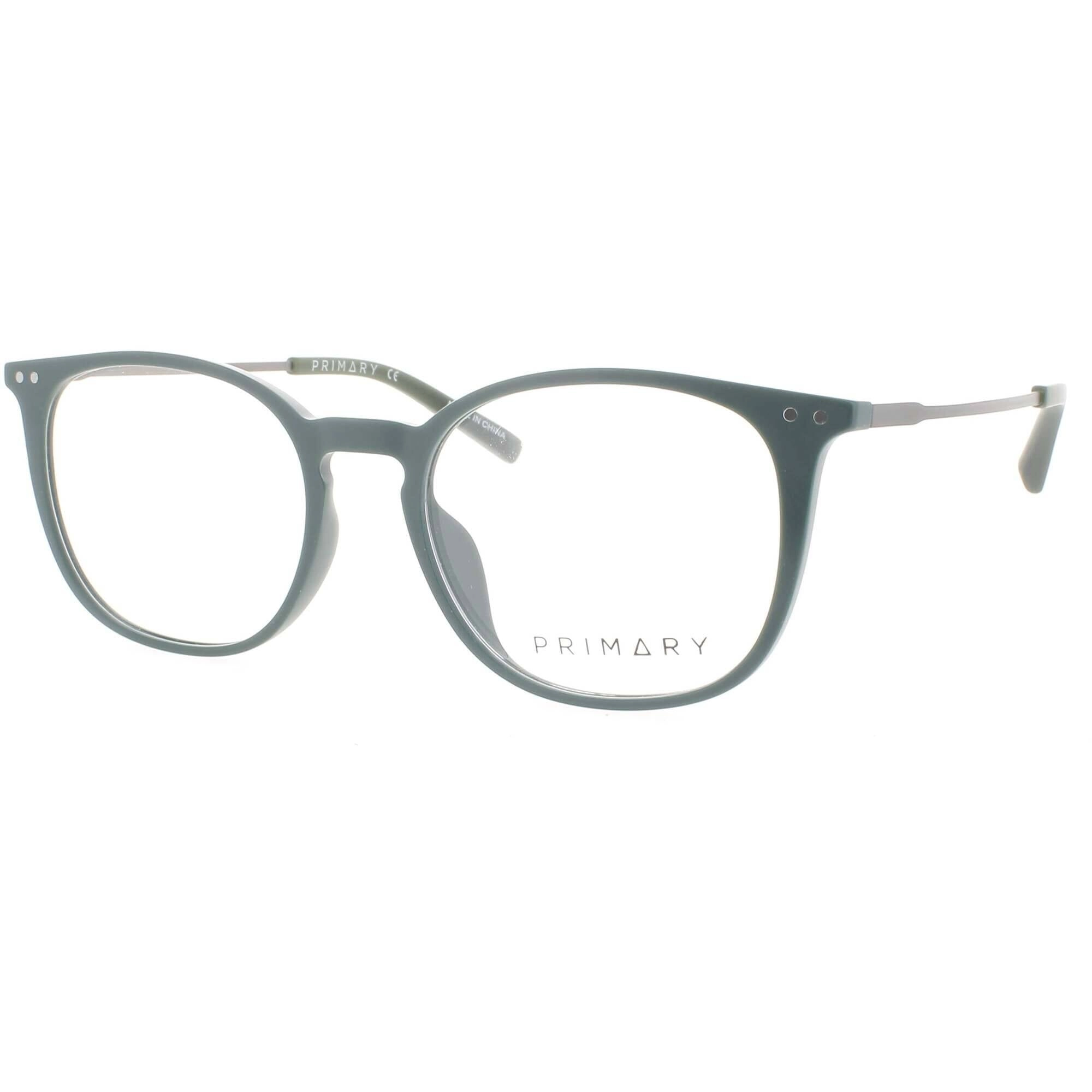 Primary Women's Eyeglasses - Demo Lens Plastic/Metal Cat Eye Full Rim | PN502 GREEN
