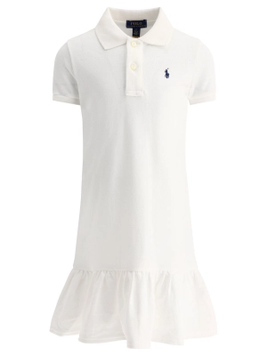 Ralph Lauren Kids Logo Embroidered Polo Shirt Dress