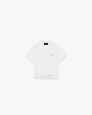 Represent Mini Owners Club Script T-Shirt - Flat White