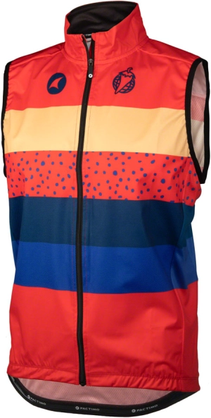 Salsa Team Polytone Mens Vest - Red w/ Stripes Small
