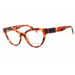 Salvatore Ferragamo Women's Eyeglasses - Red Tortoise Full Rim Cat Eye | SF2920 604