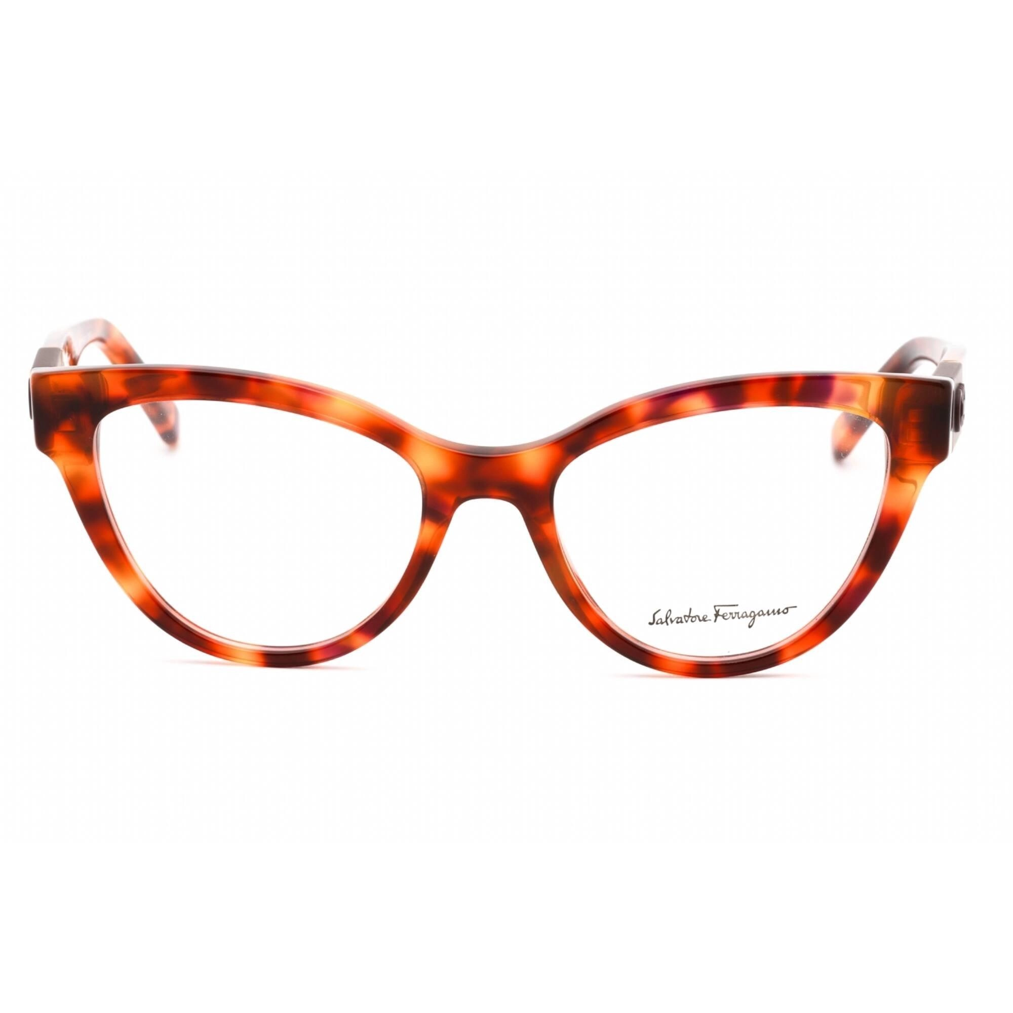 Salvatore Ferragamo Women's Eyeglasses - Red Tortoise Full Rim Cat Eye | SF2920 604