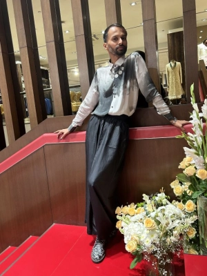 Sanjay Dauhaliya in our Printed Crepe Shirt from Matrix Collection