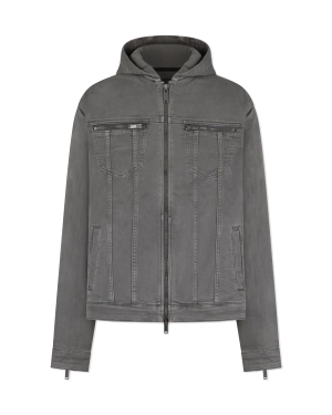 Scott Hooded Denim Trucker Jacket