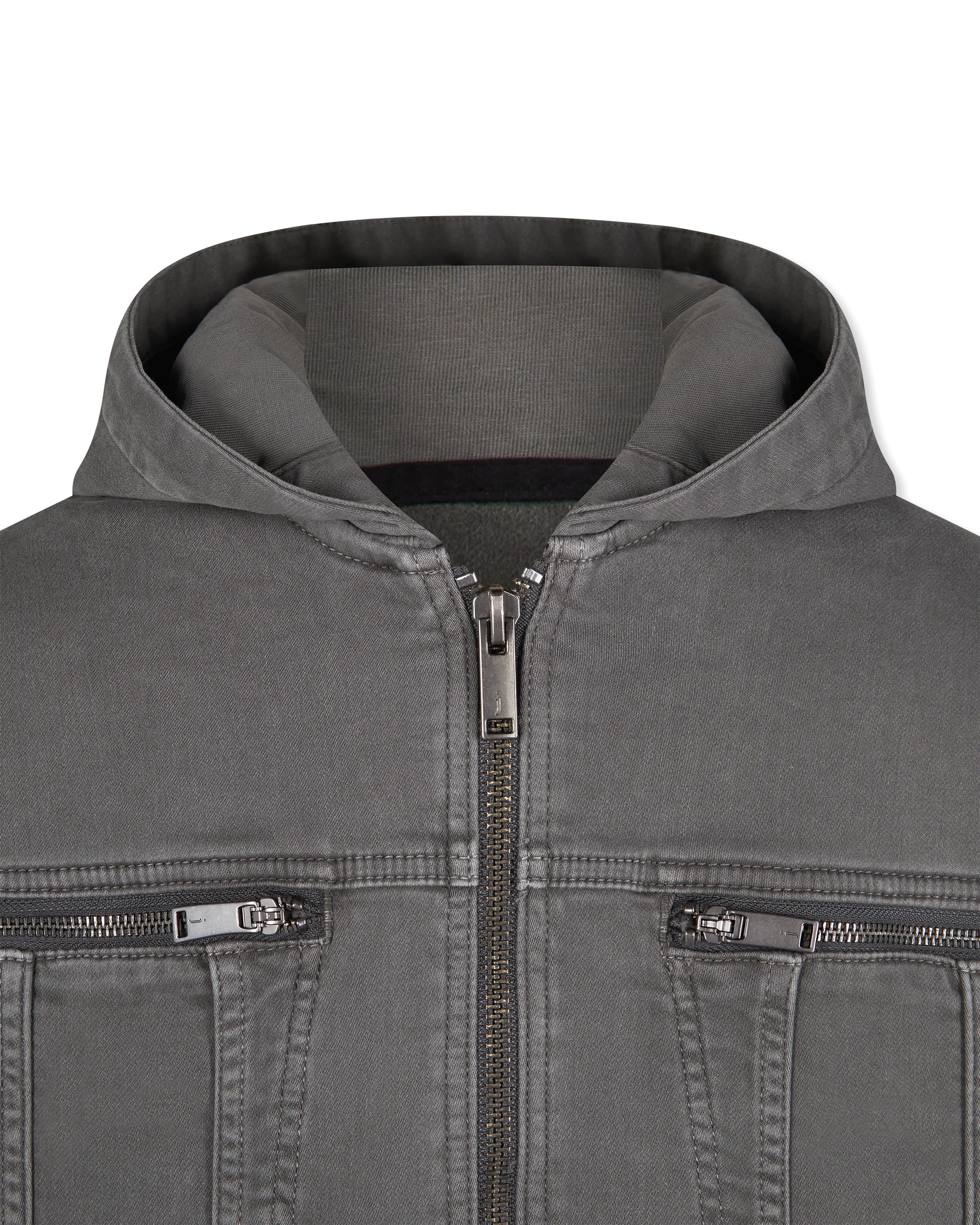 Scott Hooded Denim Trucker Jacket