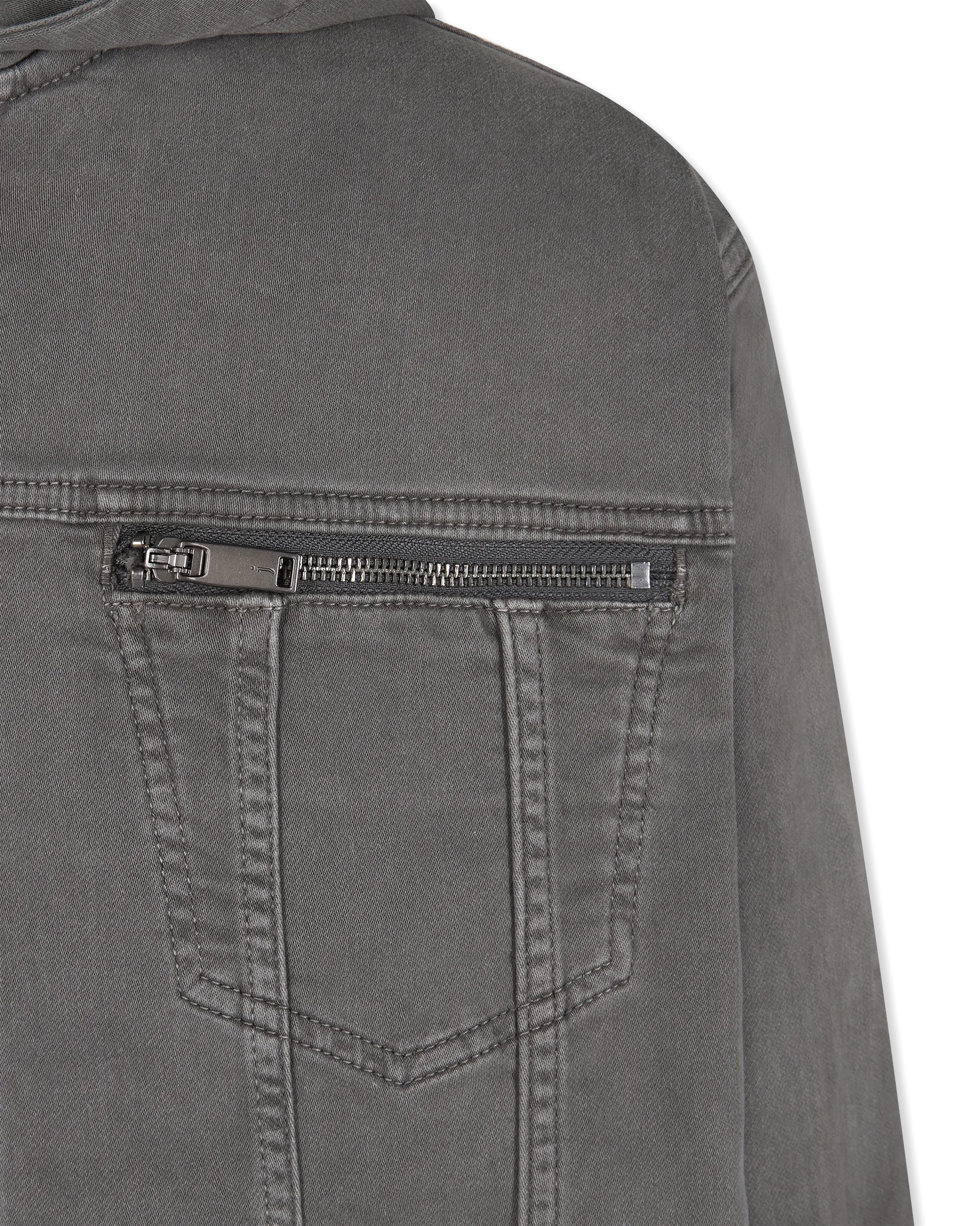 Scott Hooded Denim Trucker Jacket