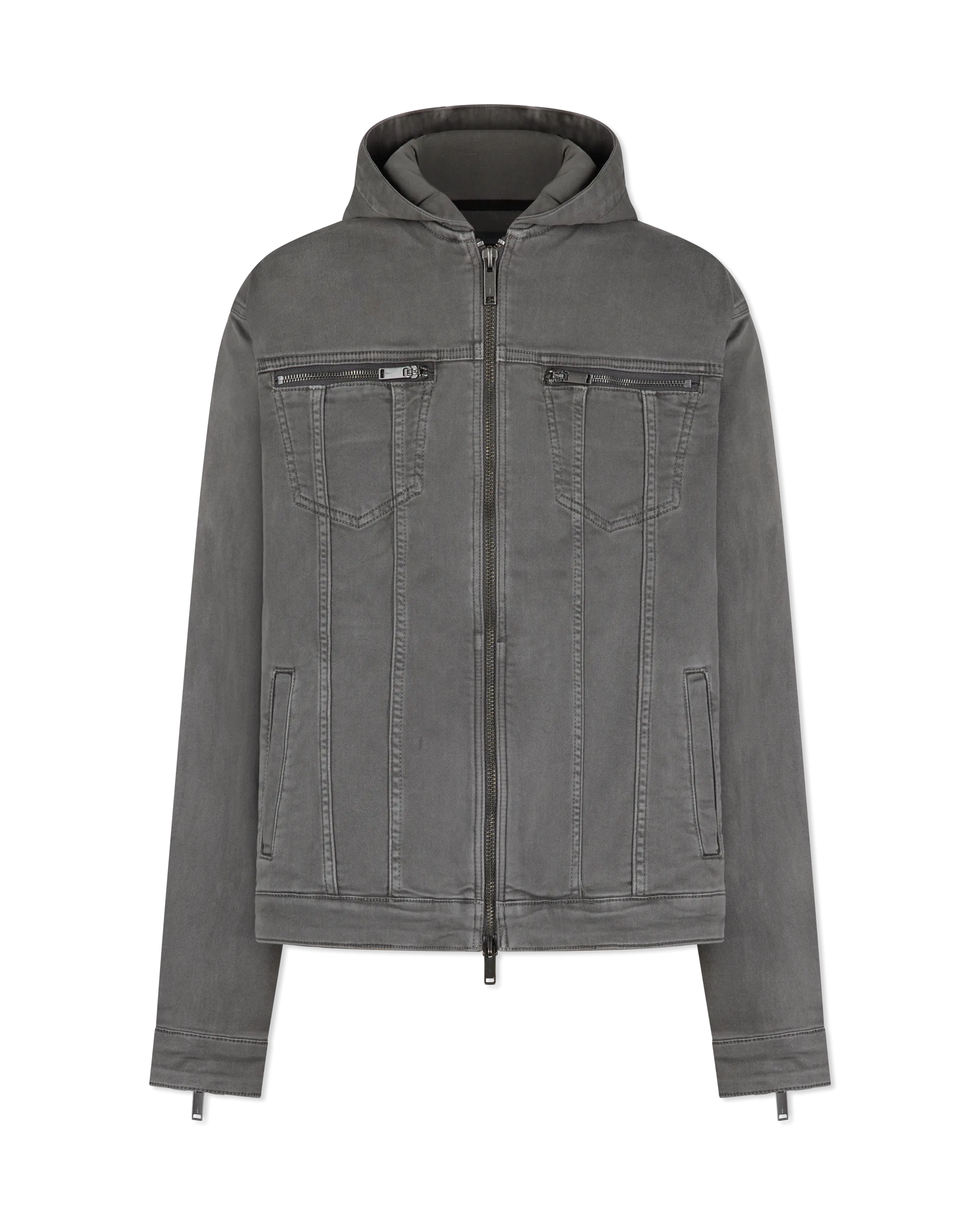 Scott Hooded Denim Trucker Jacket
