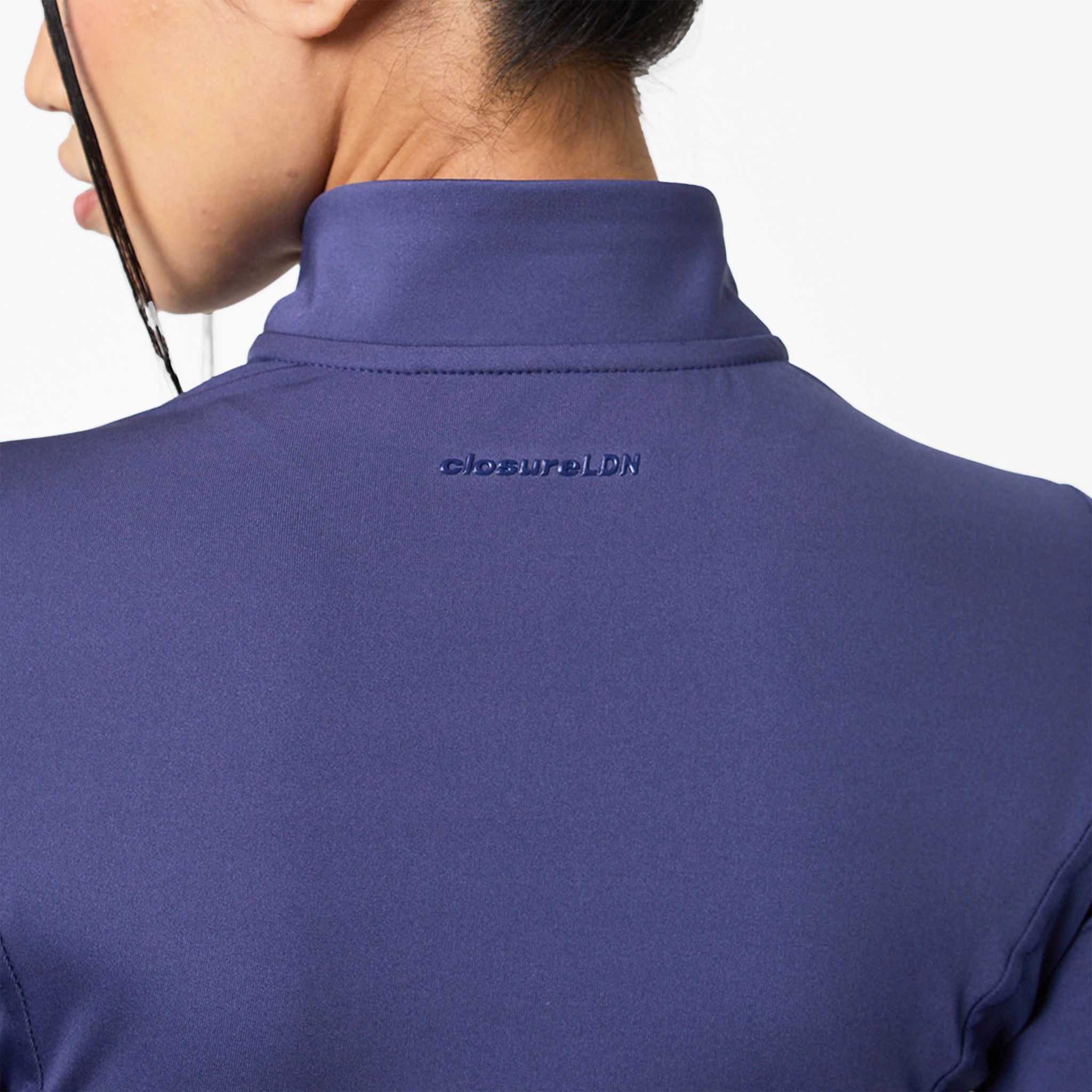Second Skin Active Zip Through Top I Midnight Blue