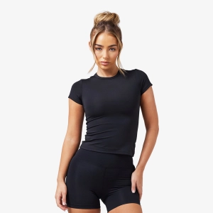 Second Skin Crop Top | Black