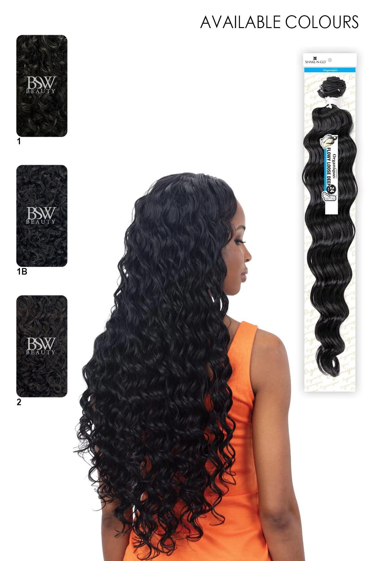 SHAKE N GO ORGANIQUE FLOWY LOOSE DEEP 24"