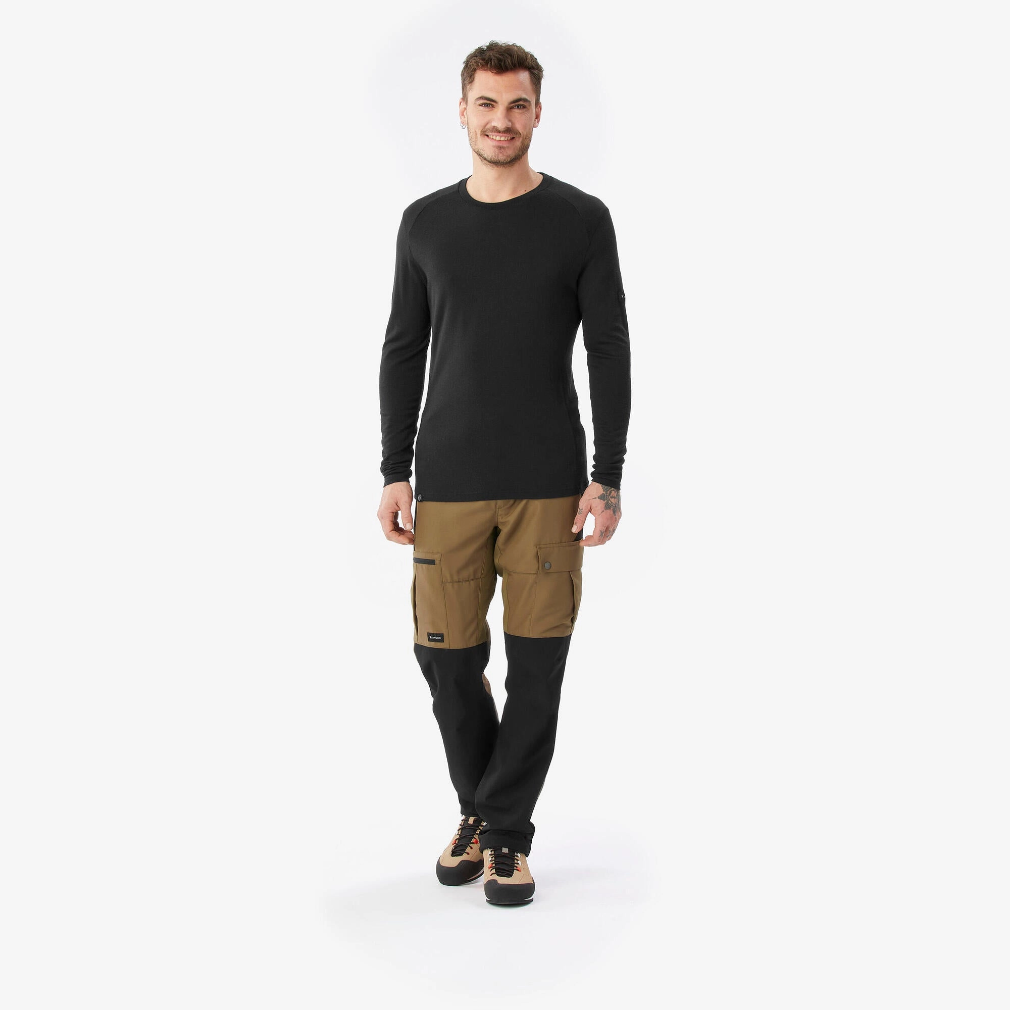 Simond  Men's MT500 Long-sleeve 100% Merino Wool T-shirt