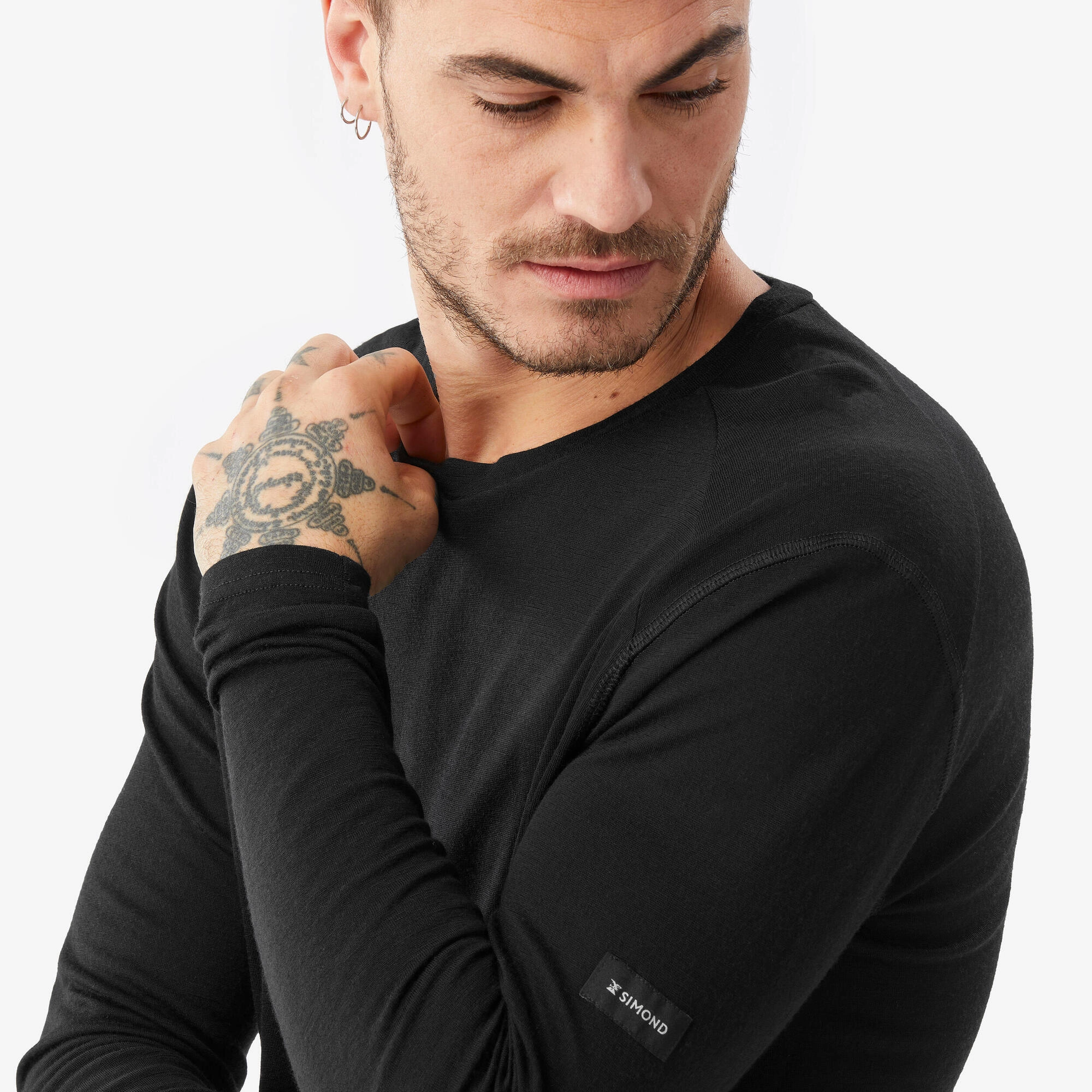 Simond  Men's MT500 Long-sleeve 100% Merino Wool T-shirt