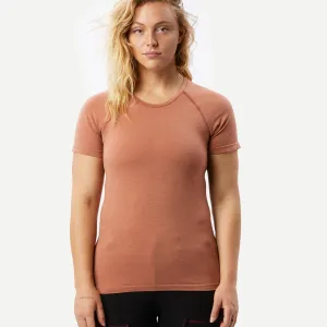Simond Women's Seamless Short-Sleeved Merino Wool Backpacking T-shirt