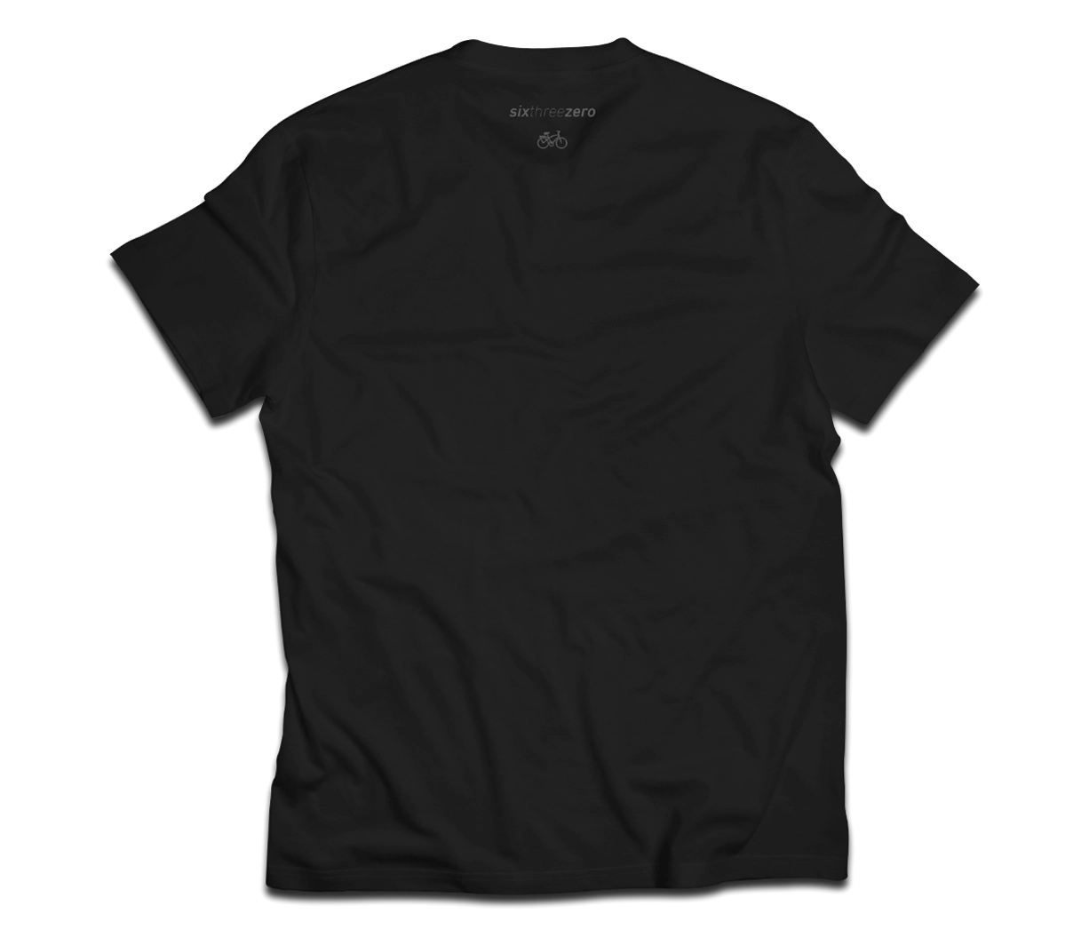 sixthreezero EVRYjourney Premium Short Sleeve Crew Black Beauty 100% Cotton Unisex Shirt