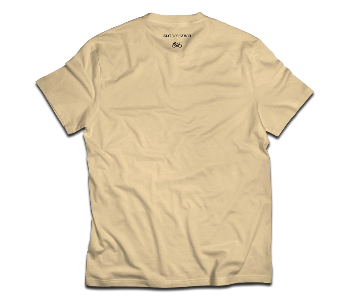 sixthreezero EVRYjourney Premium Short Sleeve Crew Papyrus Black 100% Cotton Unisex Shirt