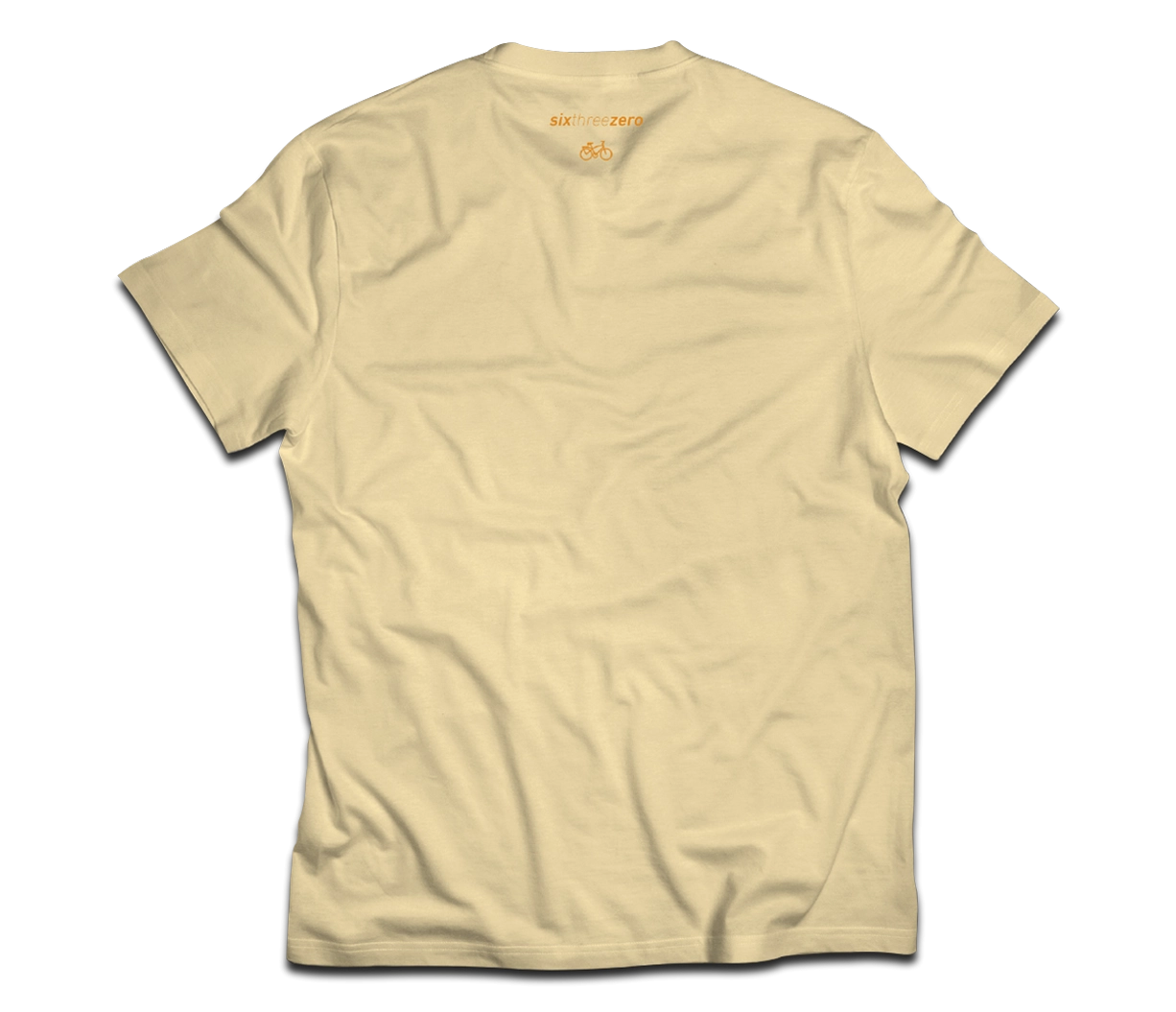 sixthreezero EVRYjourney Premium Short Sleeve Crew Papyrus Orange 100% Cotton Unisex Shirt