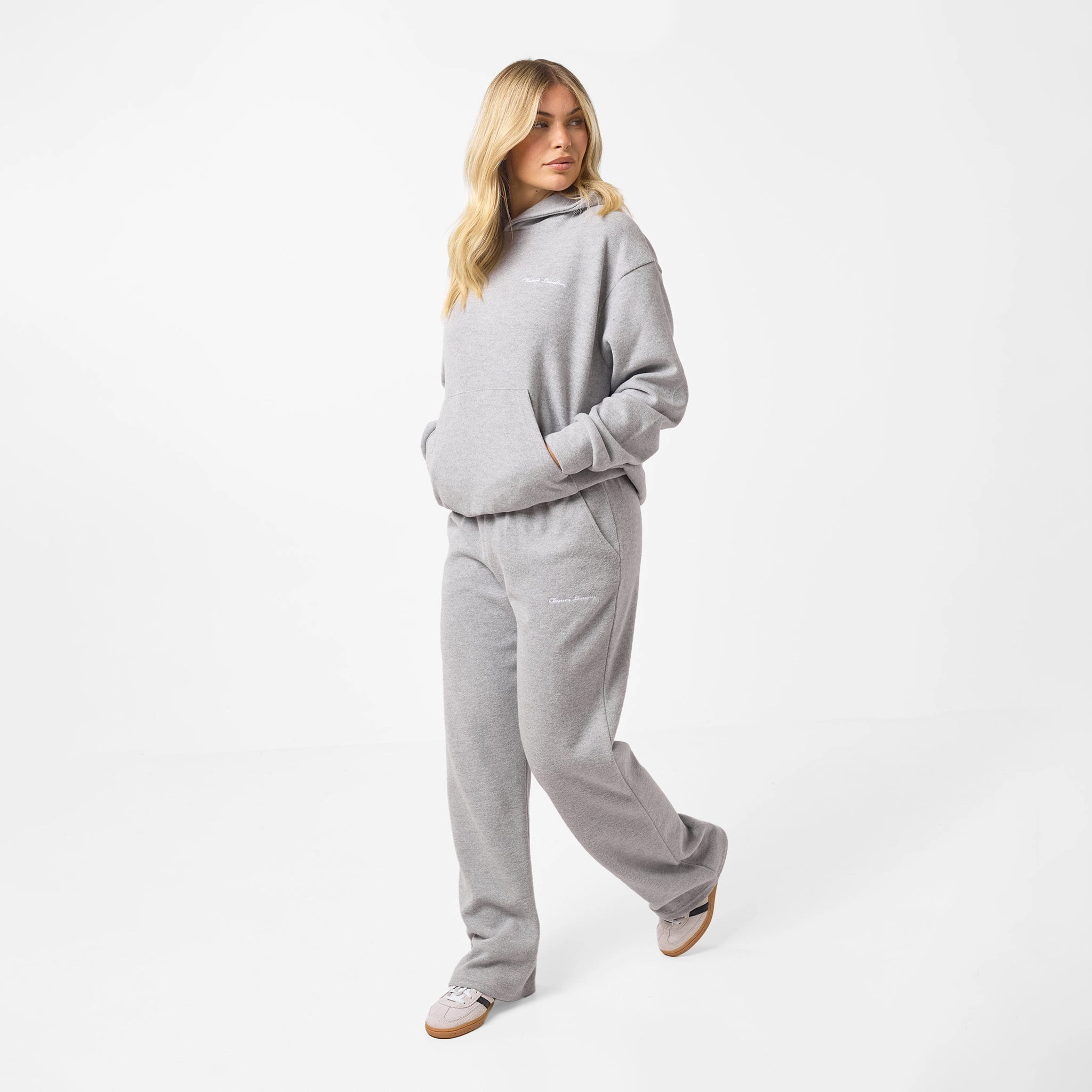 Soft Knit Tracksuit I Grey Marl