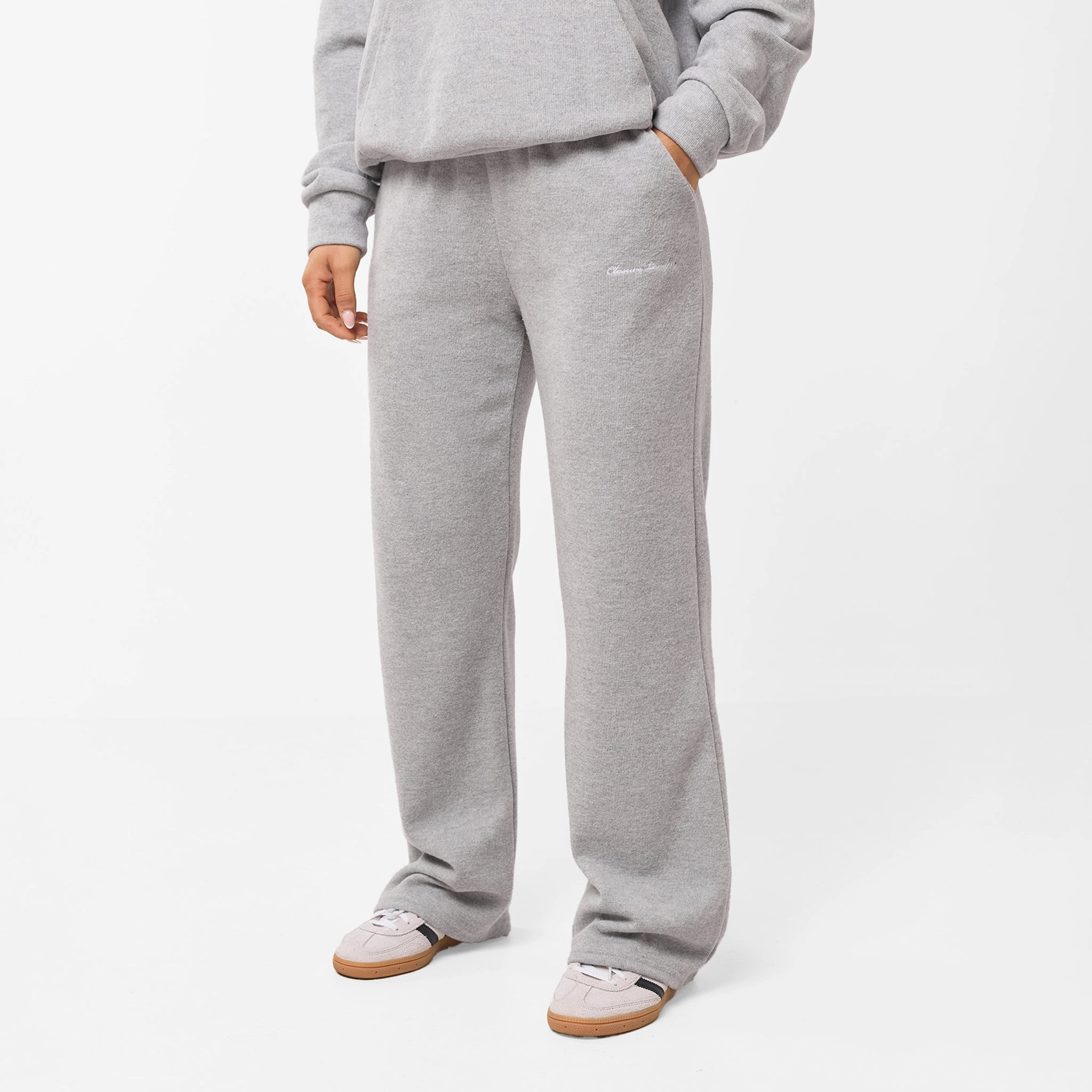 Soft Knit Tracksuit I Grey Marl