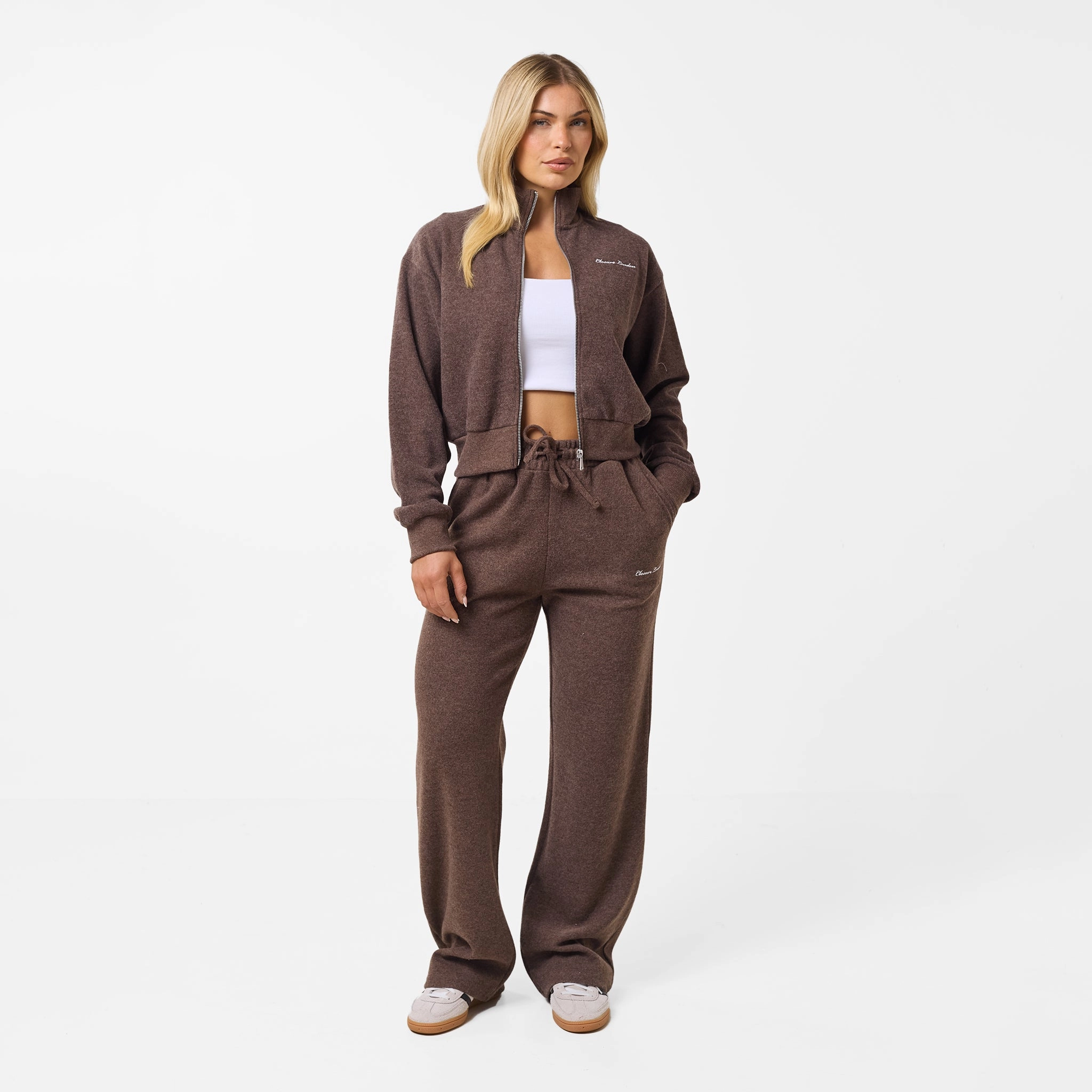 Soft Knit Wide Leg Pant I Coffee