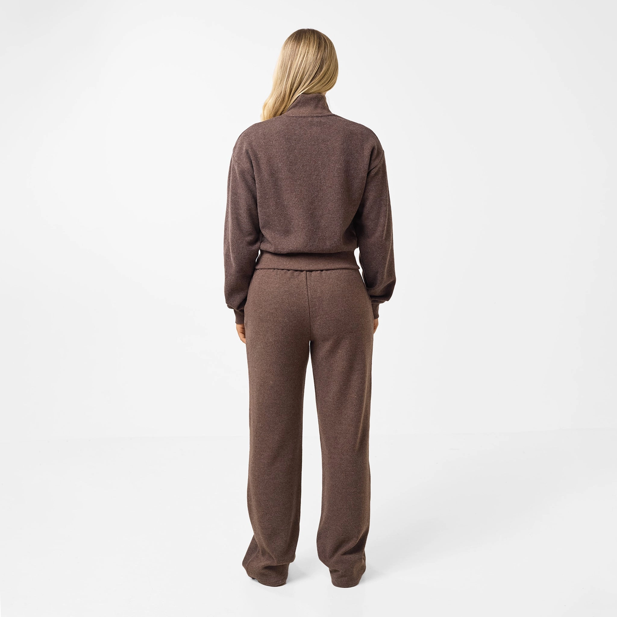 Soft Knit Wide Leg Pant I Coffee