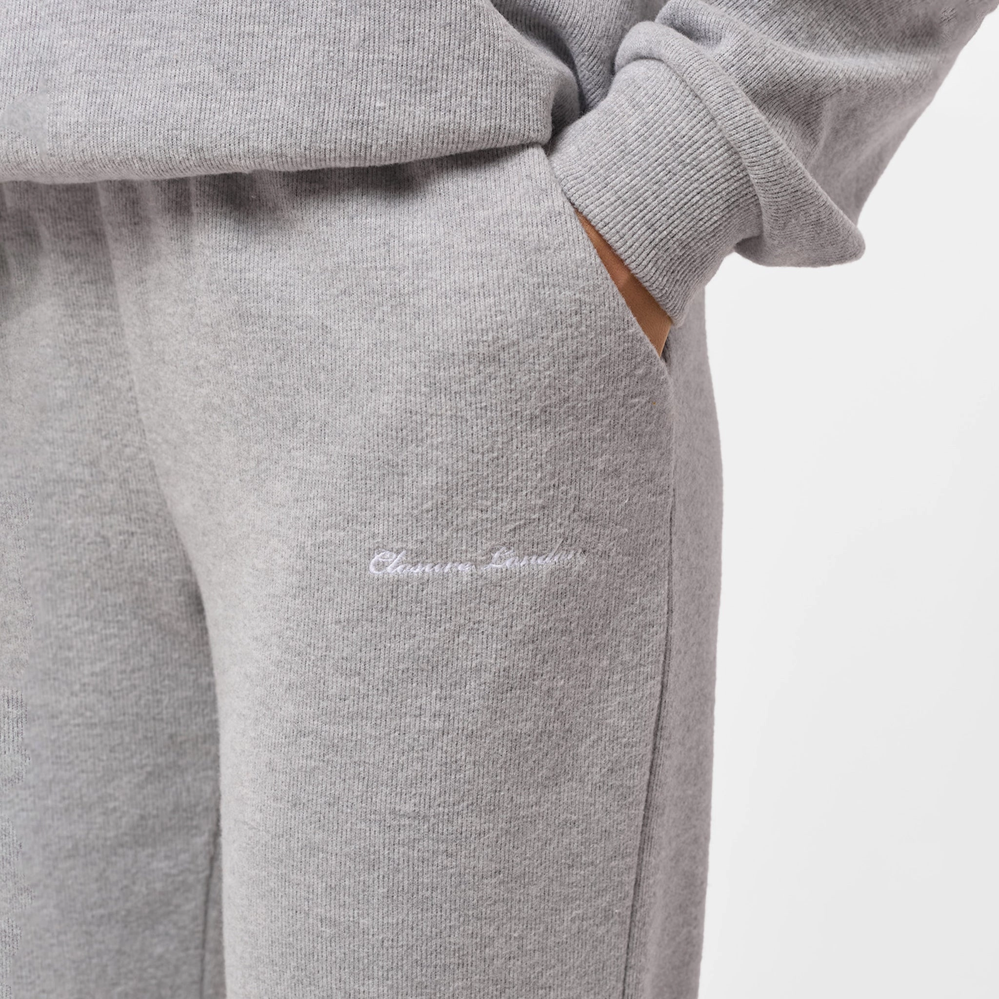 Soft Knit Wide Leg Pant I Grey Marl