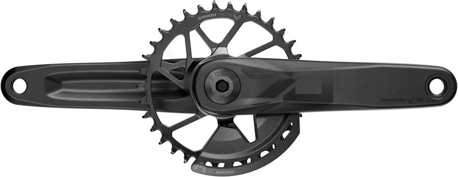 SRAM Eagle 70 T-Type Wide Crankset - 160mm 12-Speed 32t Chainring Direct Mount 2-Guards DUB Spindle Interface BLK