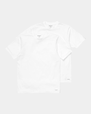 Standard Crew Neck T-Shirt (2 Pack) | White   White