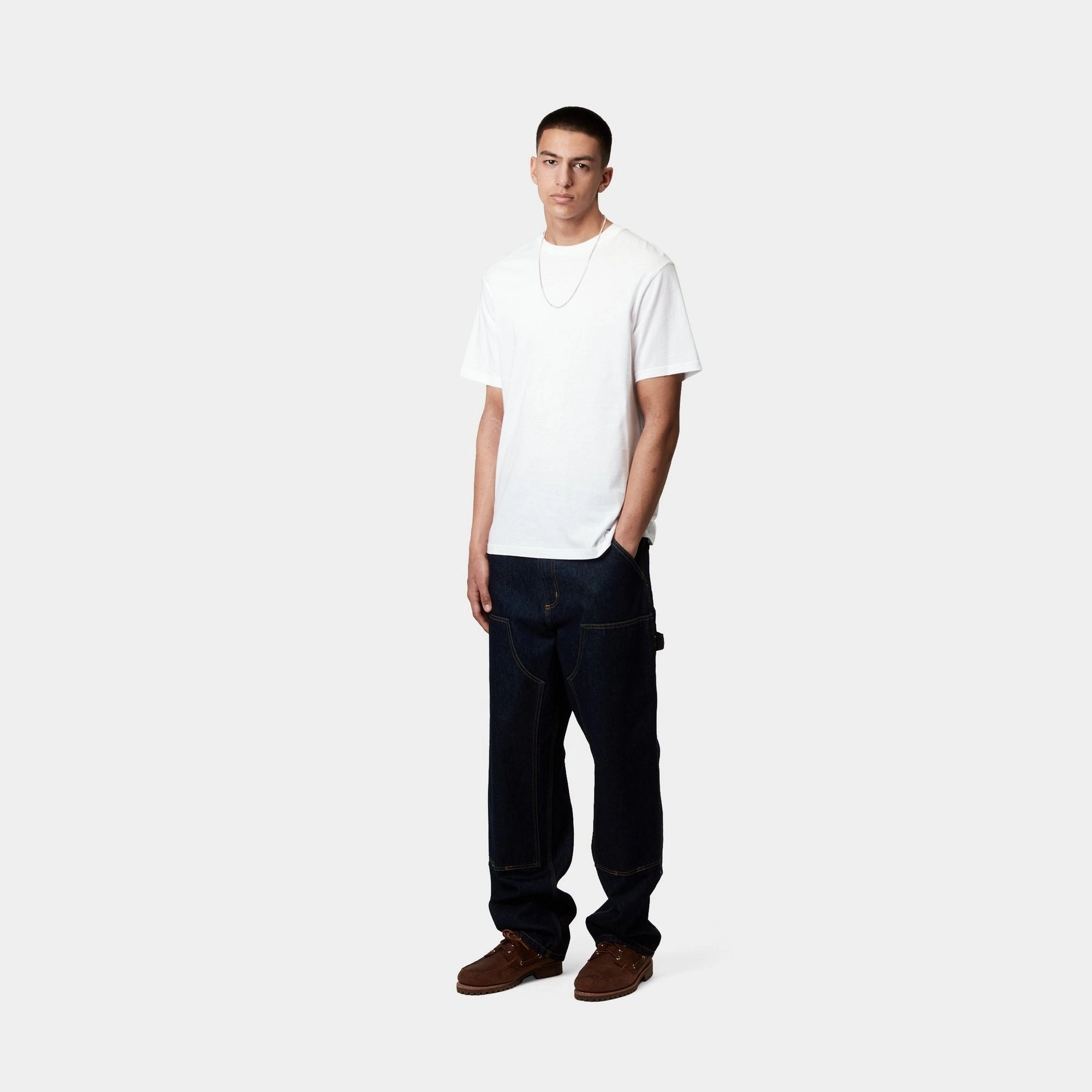 Standard Crew Neck T-Shirt (2 Pack) | White   White