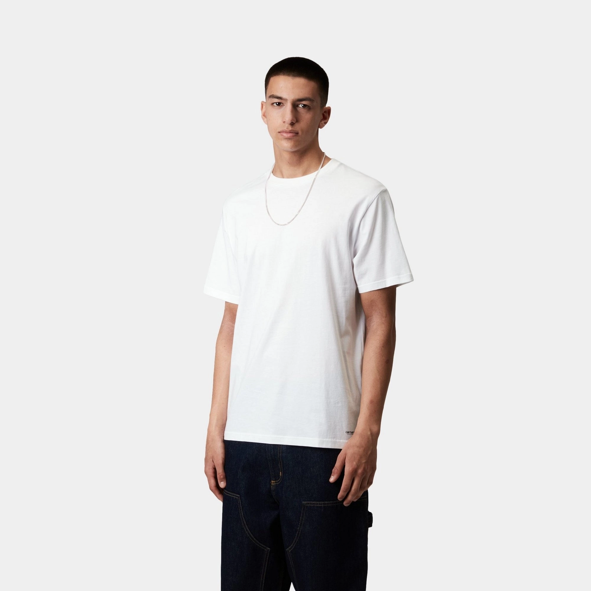 Standard Crew Neck T-Shirt (2 Pack) | White   White