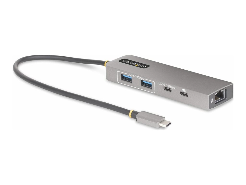 StarTech.com 3-Port USB-C Hub with 2.5 Gigabit Ethernet and 100W Power Delivery Passthrough Laptop Charging, USB-C to 2x USB-A/1x 10G2A1C25EPD-USB-HUB