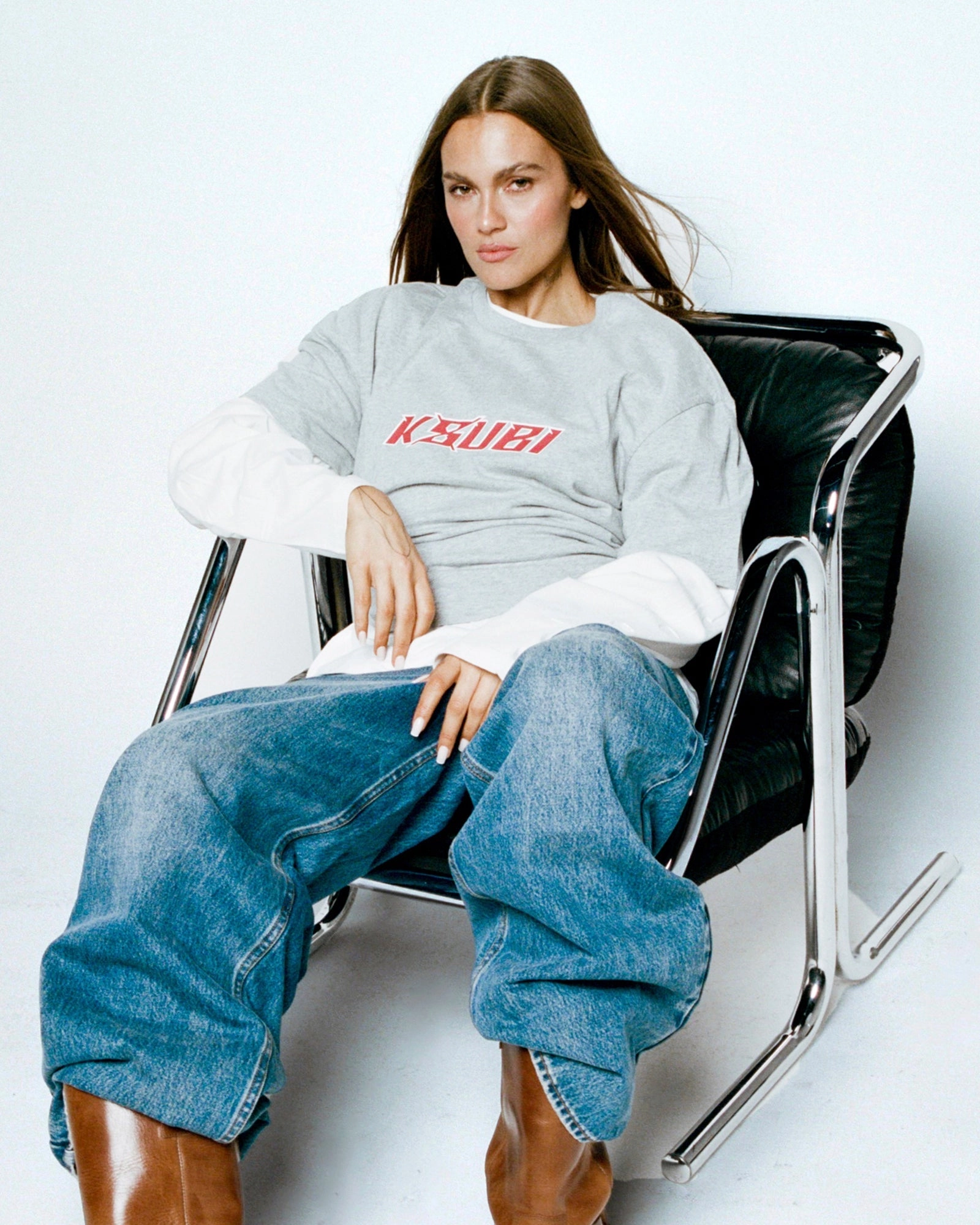 STINGER BIGGIE SS TEE GREY MARLE