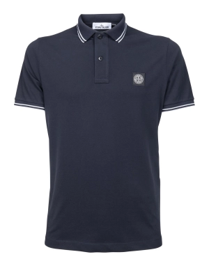 Stone Island Logo Patch Polo Shirt