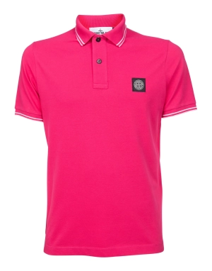 Stone Island Logo Patch Polo Shirt