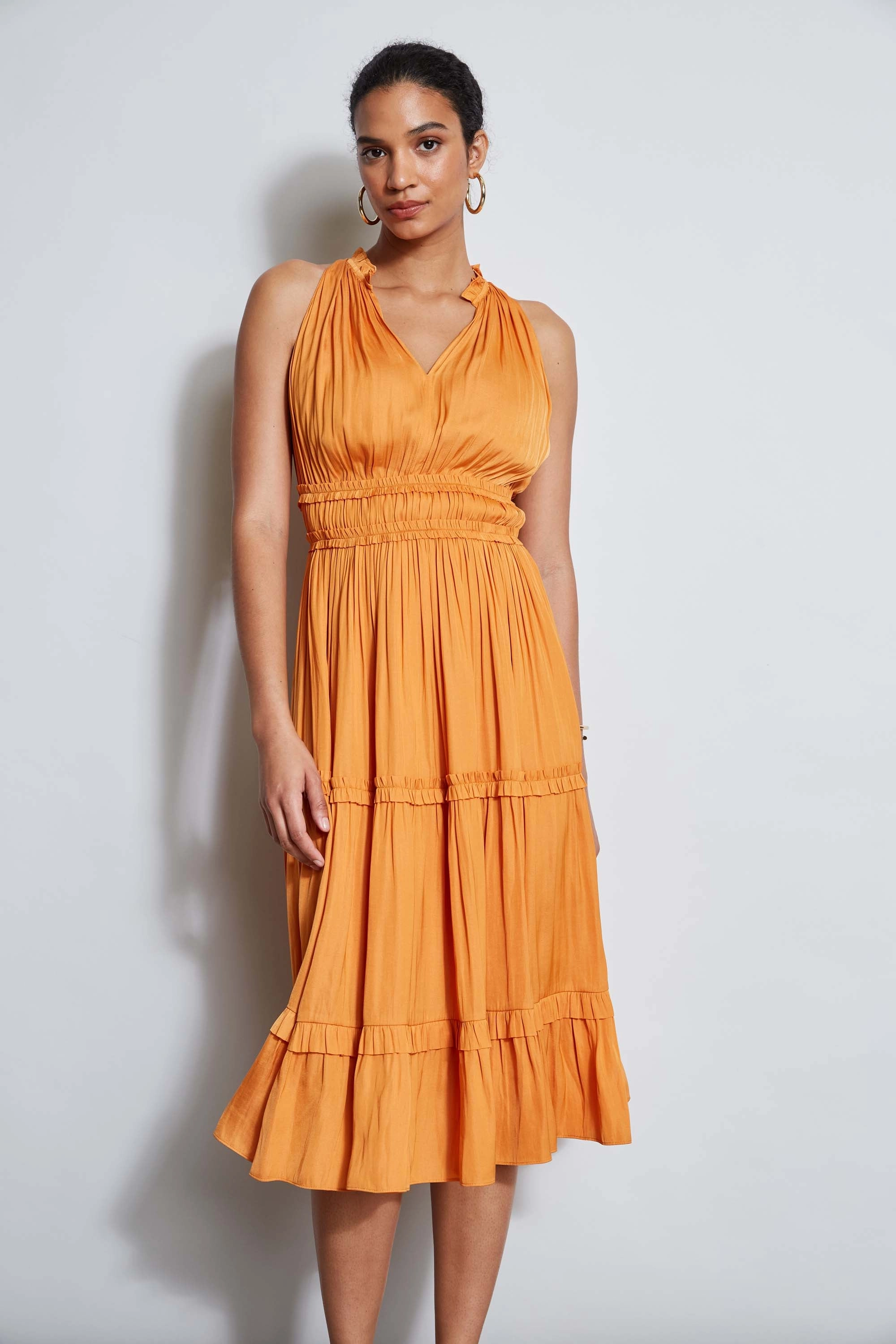 T-Tahari Halter Midi Dress