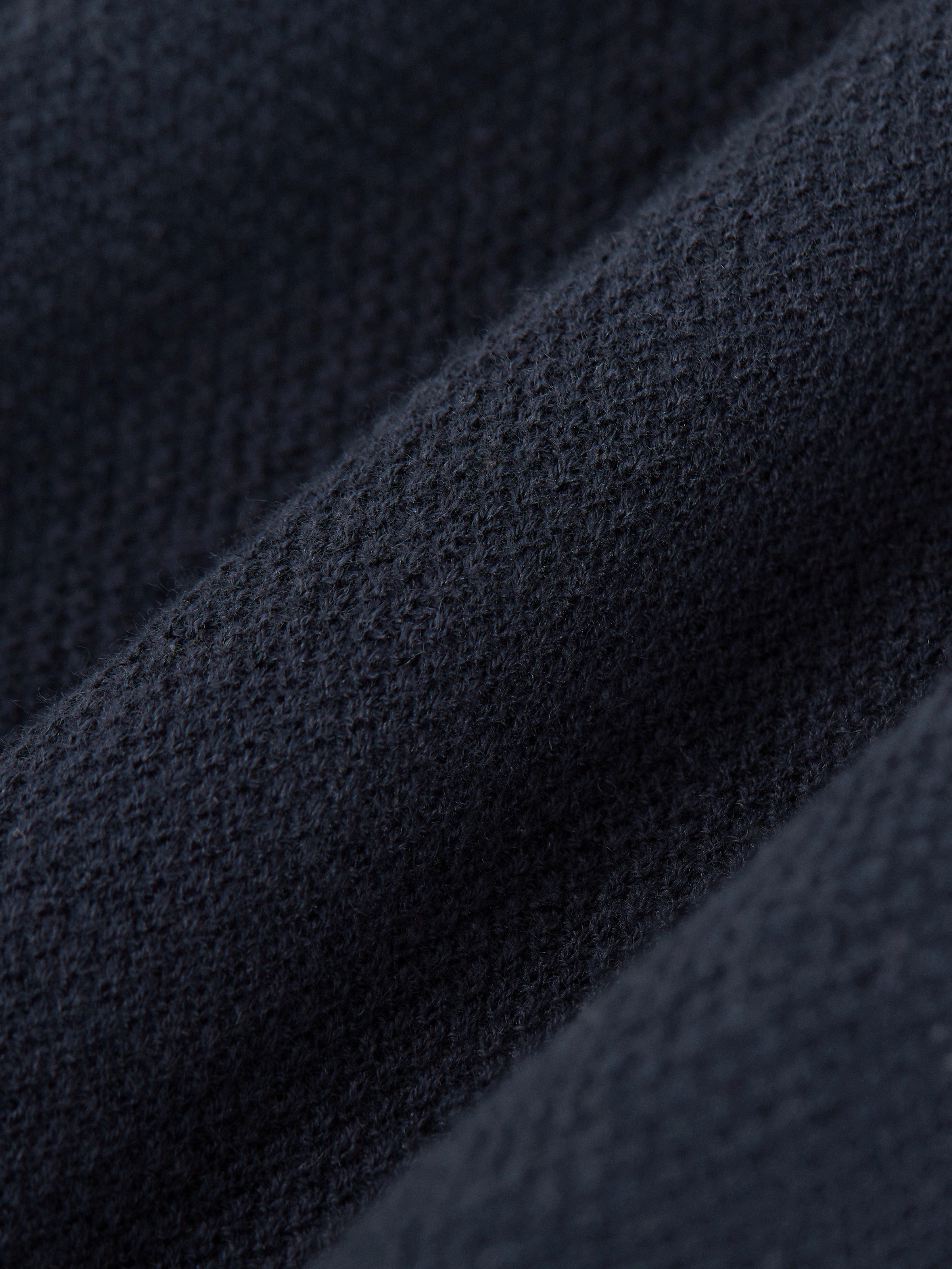 The Short Sleeve Linen Polo in Navy