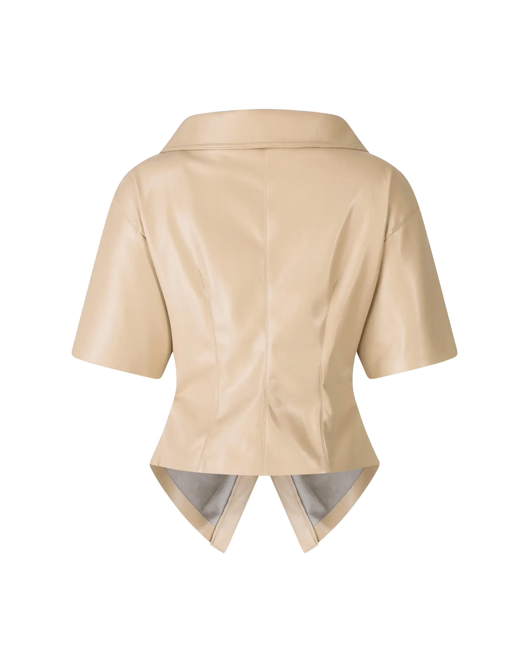 Thora Vegan Leather Twist Top