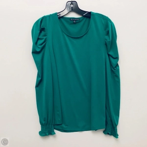 Top Long Sleeve By Adrianna Papell In Green, Size: M