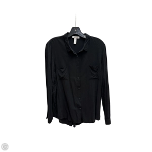 Top Long Sleeve By Ambiance Apparel In Black, Size: L