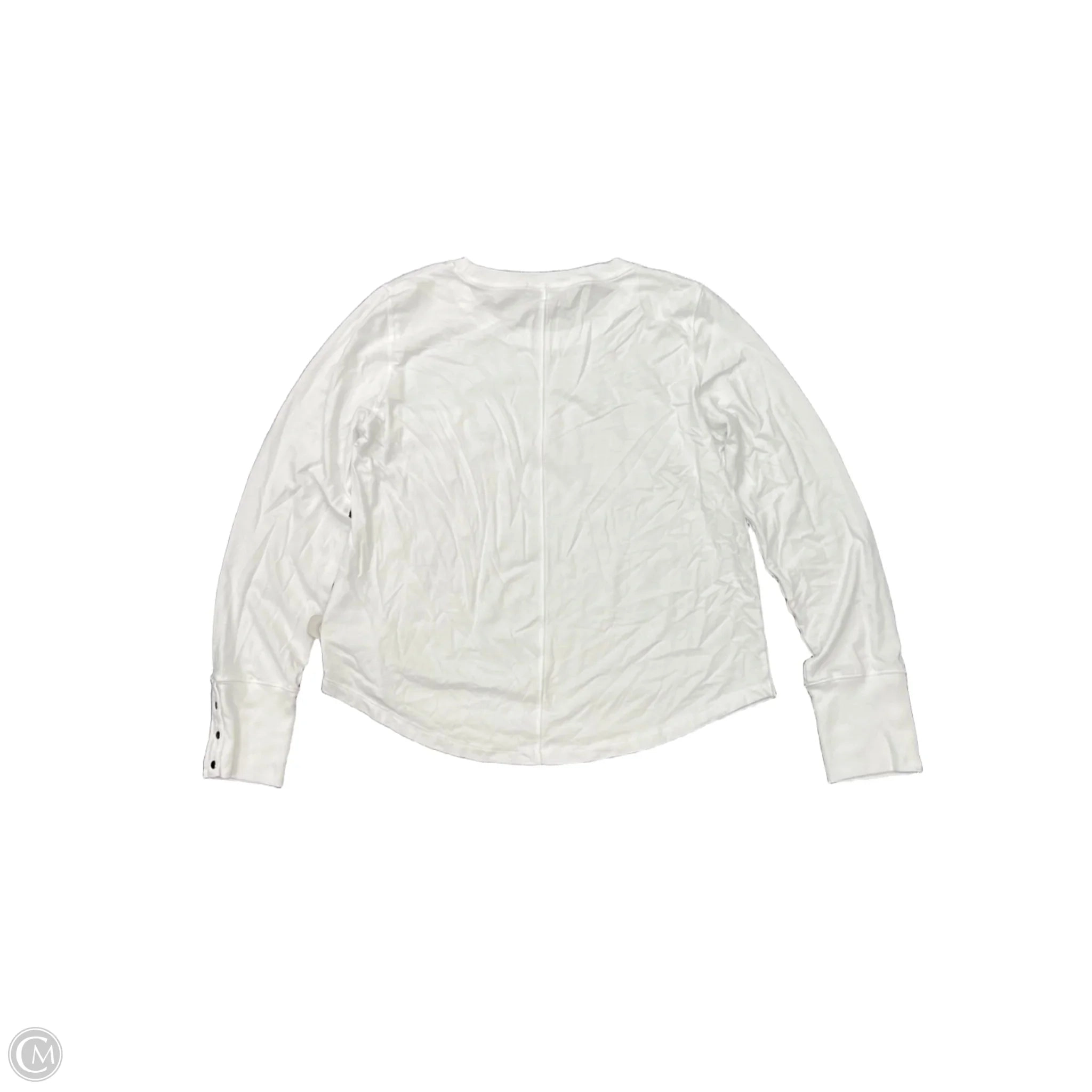 Top Long Sleeve By Evereve In White, Size: L