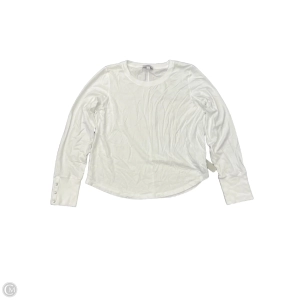 Top Long Sleeve By Evereve In White, Size: L