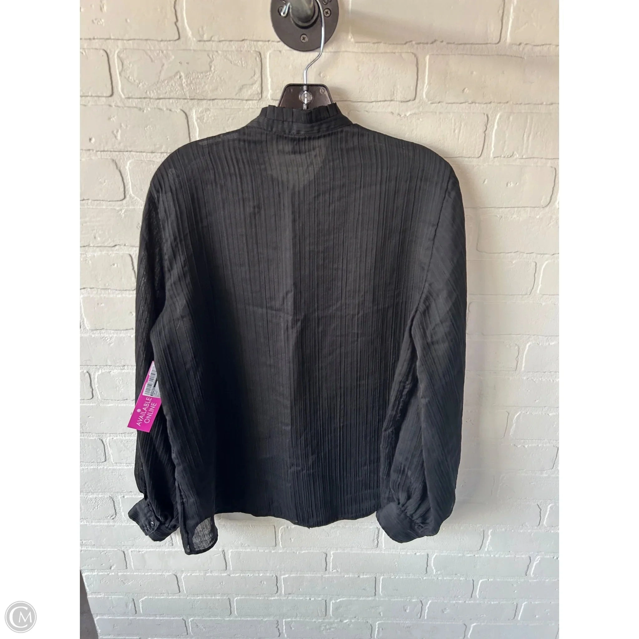 Top Long Sleeve By Express In Black, Size: L