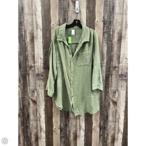 Top Long Sleeve By Kona Sol In Green, Size: Xl