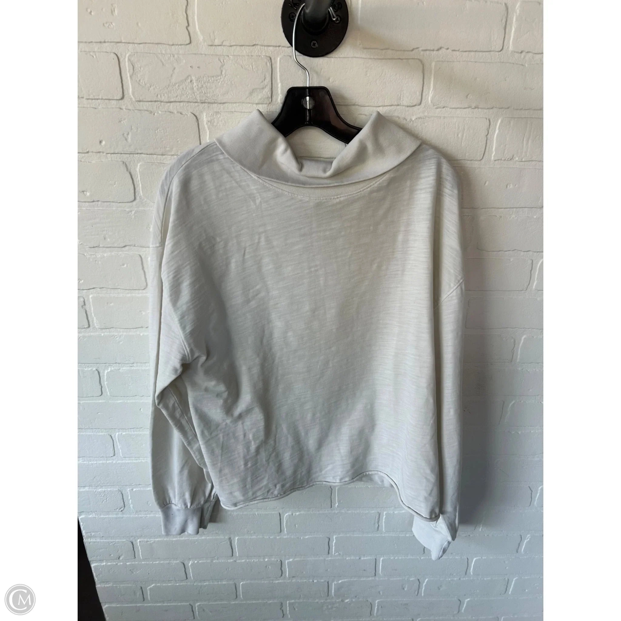 Top Long Sleeve By Nation In Cream, Size: L