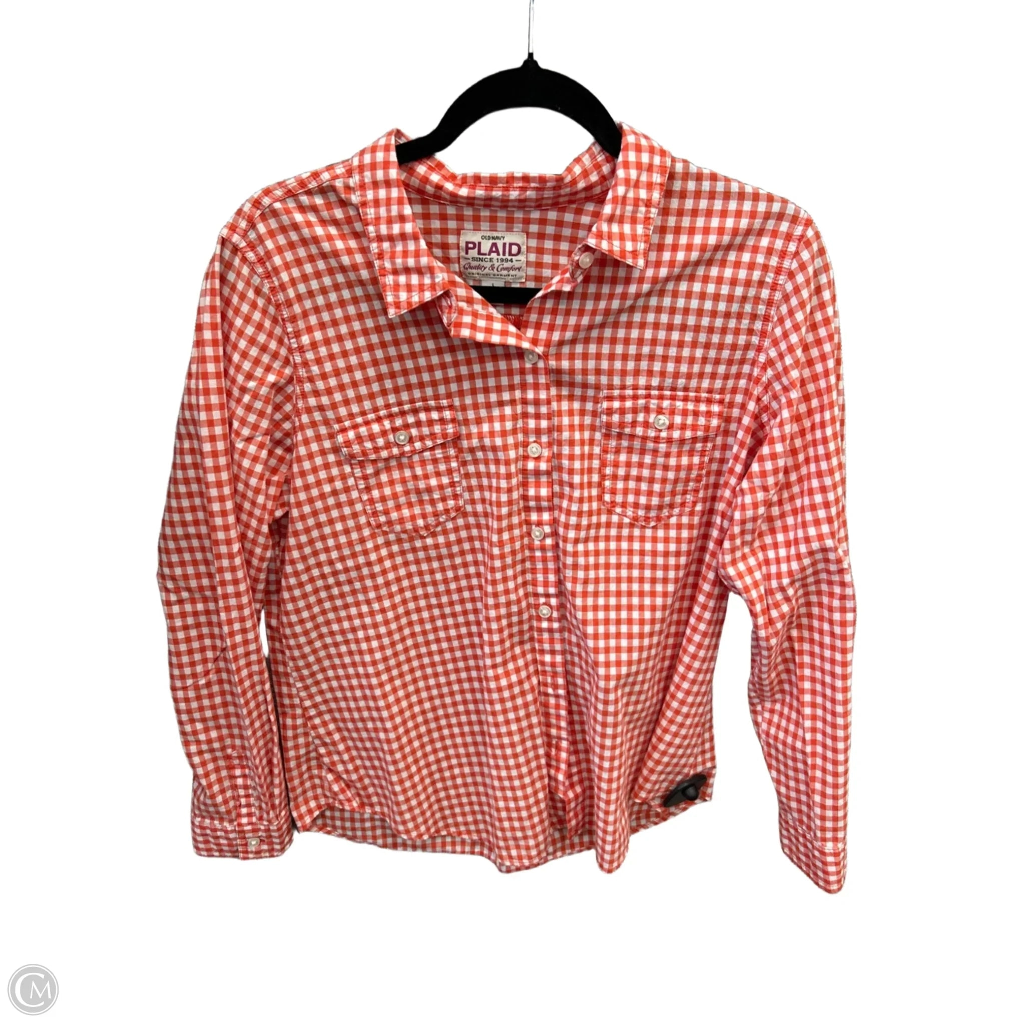 Top Long Sleeve By Old Navy In Orange, Size: L